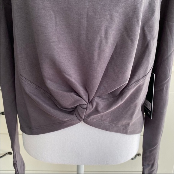 90 DEGREE BY REFLEX Terry Brushed High/Low Twist Front Top - Picture 14 of 14